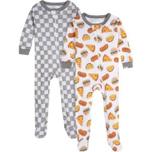 Onesies Brand baby-boys 2-pack Footed Pajamas(Treats)