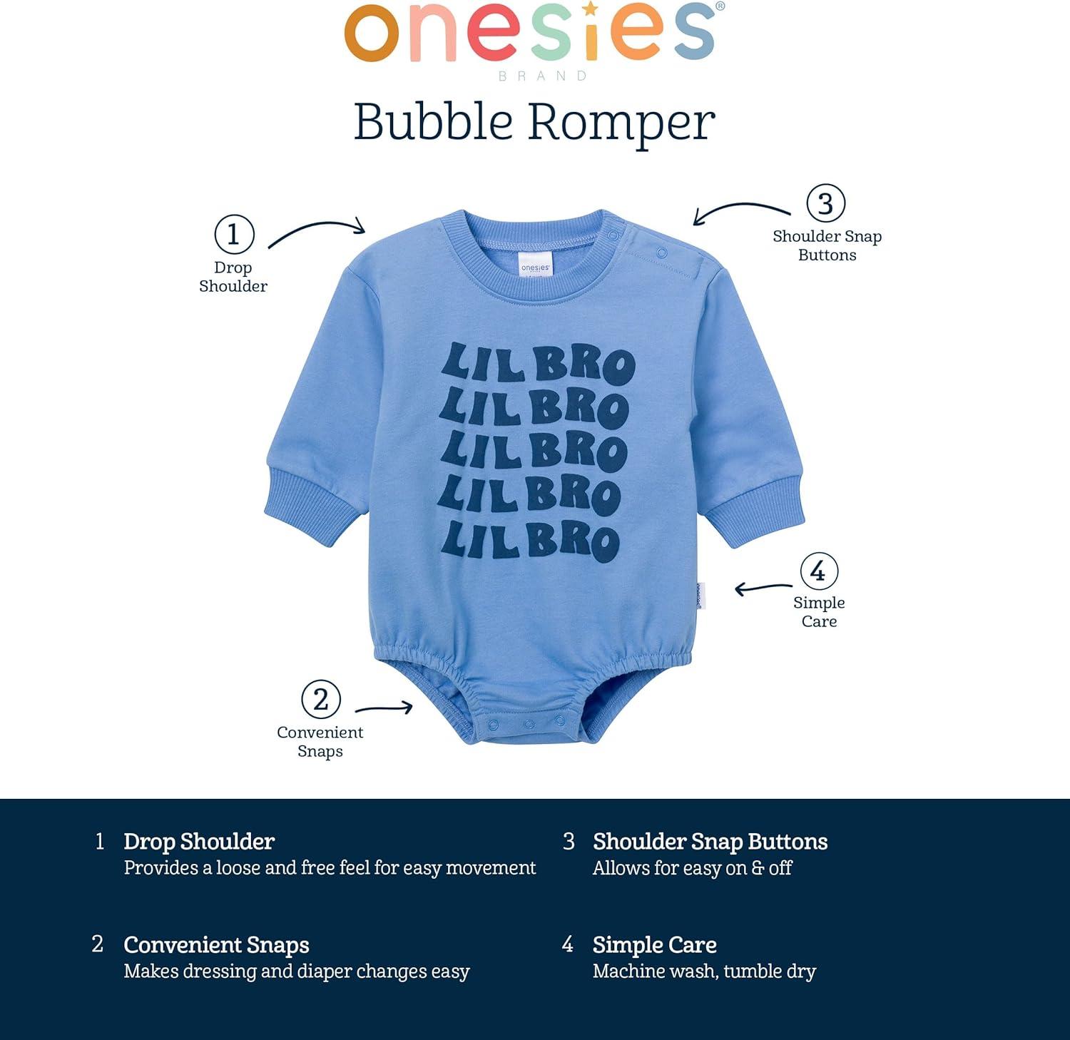 imageOnesies Brand Unisex Baby Sweatshirt Romper