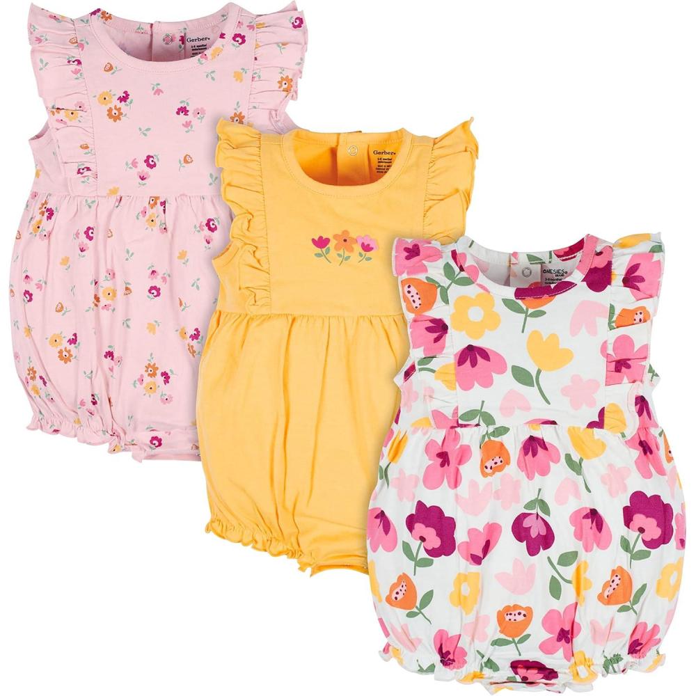 imageOnesies Brand babygirls 3pack RomperFox