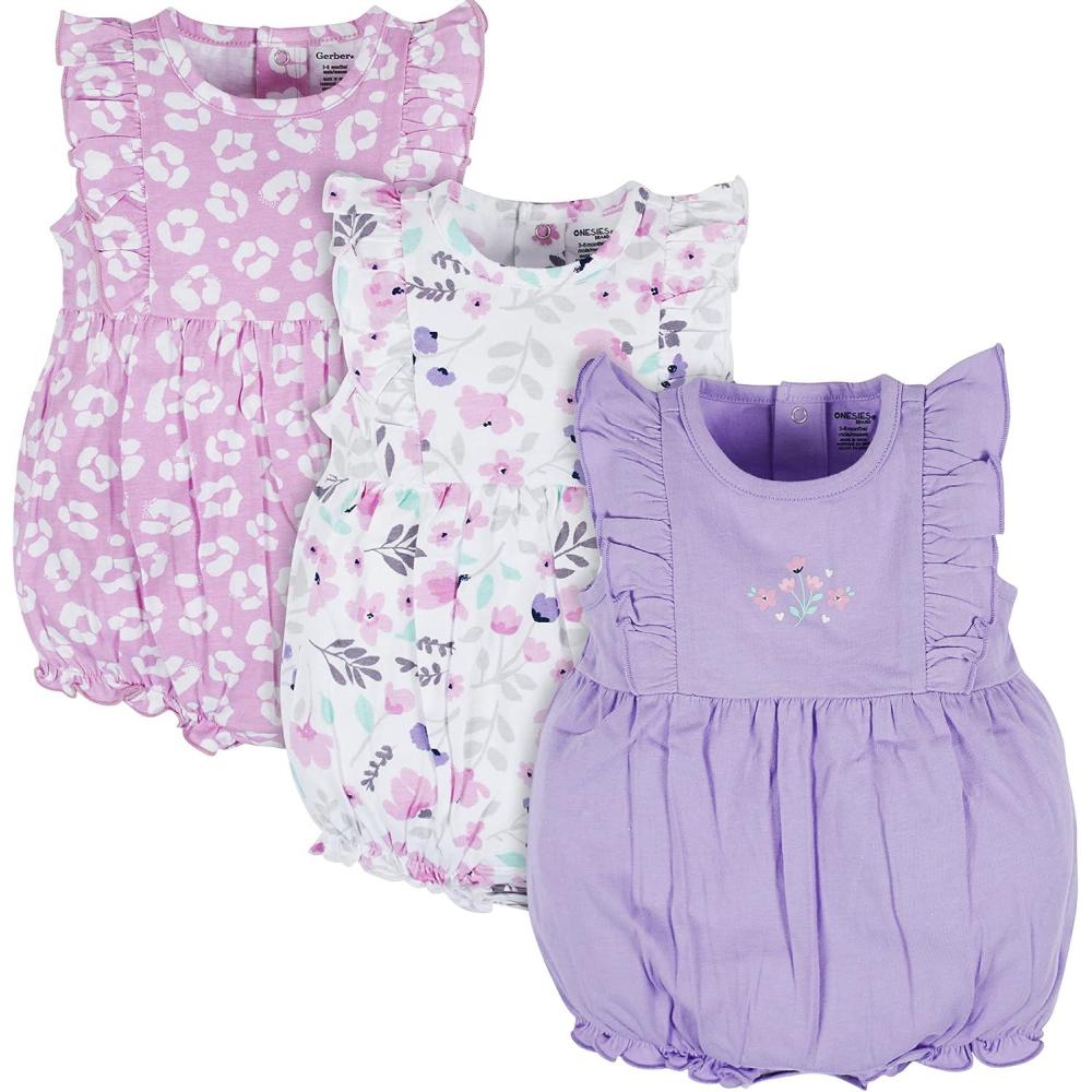 imageOnesies Brand babygirls 3pack RomperRainbows