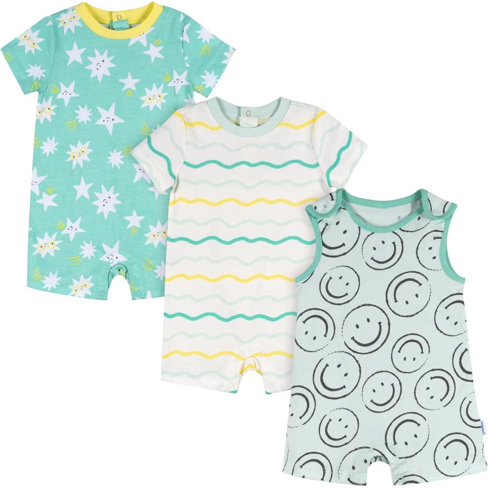 imageOnesies Brand unisexbaby Unisex Baby 3pack RomperSmiles