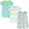 Onesies Brand unisex-baby Unisex Baby 3-pack Romper(Smiles)