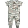 2-Pack Baby Boys Camo & Blue Short Sleeve Rompers
