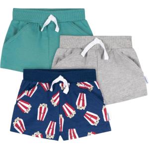 Onesies Brand Baby 3-Pack Knit Shorts(Popcorn)