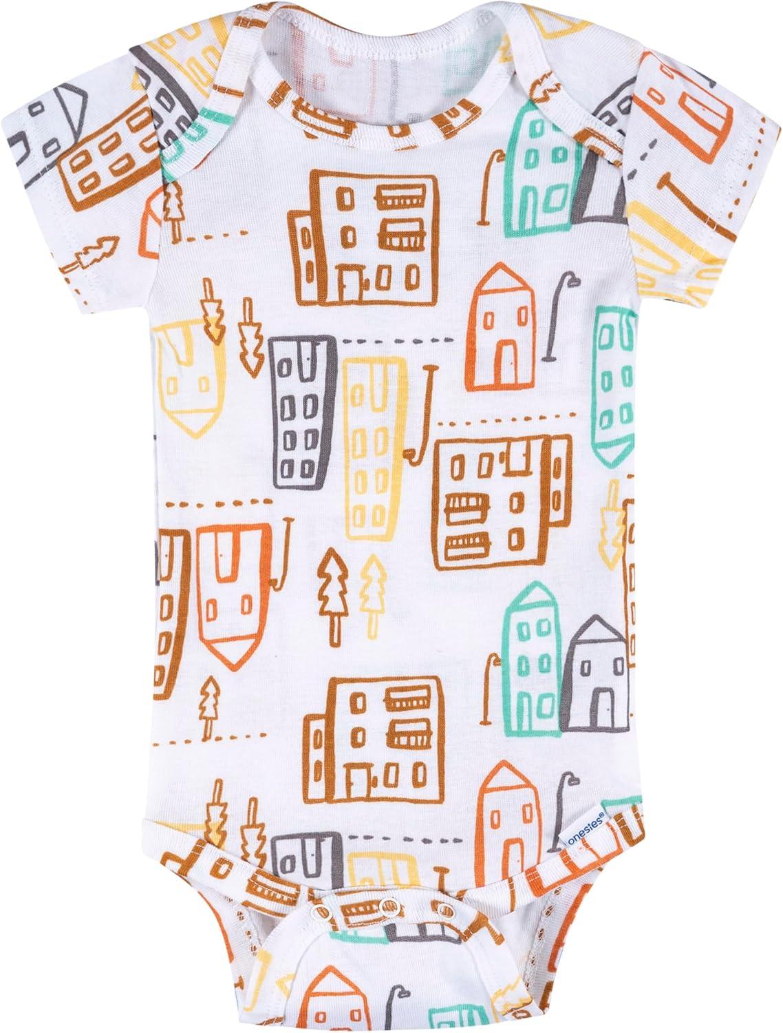 imageOnesies Brand Baby Boys 8pack Short Sleeve Mix amp Match BodysuitsHello Friends