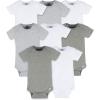 Onesies Brand Baby 8-pack Short Sleeve Mix & Match Bodysuits(Solid Neutral Colors)