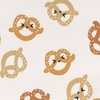 Onesies Brand, Unisex Baby 4-Pack Super Soft Absorbent Cotton Burp Cloths, Hearts & Flowers(Movie Night)