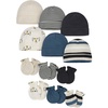 Onesies Brand Baby 12 Piece Cap and Mitten Set(Tiger Board)