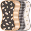 Onesies Brand, Unisex Baby 4-Pack Super Soft Absorbent Cotton Burp Cloths, Hearts & Flowers(Sushi)
